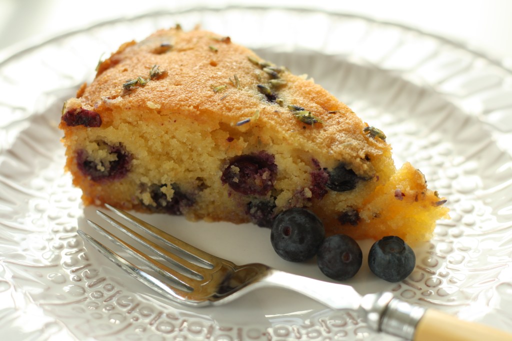 Gluten Free Blueberry Lavender Polenta Cake 3